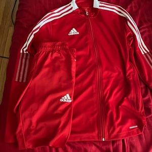 Red Adidas Track Jump suit (FREE SHIPPING)>>